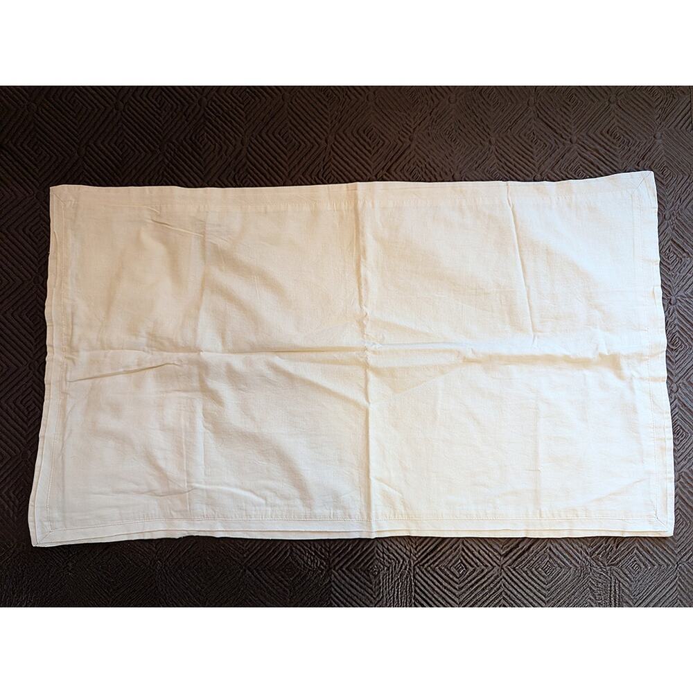 Anthropologie Cream Linen King Sham - New